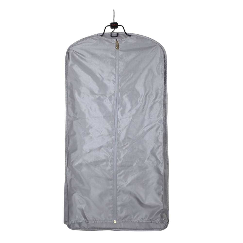 Tumi Garment Bag Grey Ripstop Nylon Gold Hardware OS Travel, Luggage, Suit Bag